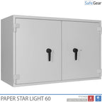 Paper Star Light 60 Coffre-fort Documentaire - 28 Classeurs - Test d'effraction S2 / Test feu 30 min