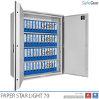 Paper Star Light 70 Coffre-fort Documentaire - 56 Classeurs - Test d'effraction S2 / Test feu 30 min