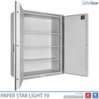 Paper Star Light 70 Coffre-fort Documentaire - 56 Classeurs - Test d'effraction S2 / Test feu 30 min