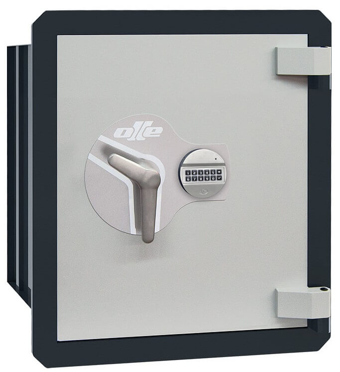 Ollé I-3 Grade 1 wall safe with electronic lock, front view