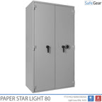 Paper Star Light 80 Coffre-fort Documentaire - 55 Classeurs - Test d'effraction S2 / Test feu 30 min