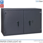 Paper Star Light 60 Coffre-fort Documentaire - 28 Classeurs - Test d'effraction S2 / Test feu 30 min