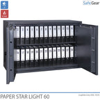 Paper Star Light 60 Coffre-fort Documentaire - 28 Classeurs - Test d'effraction S2 / Test feu 30 min