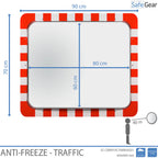 Miroir De Trafic - Acier inoxydable - Antigel