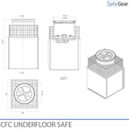 CFC Armoire au sol - Camouflée - Serrure à combinaison mécanique
