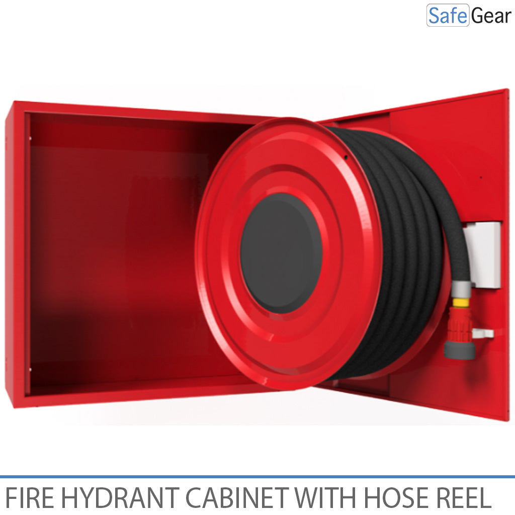 Armoire anti-incendie avec dévidoir - 690x690x290 mm - PVC 30 m - 3/4'' (19mm)