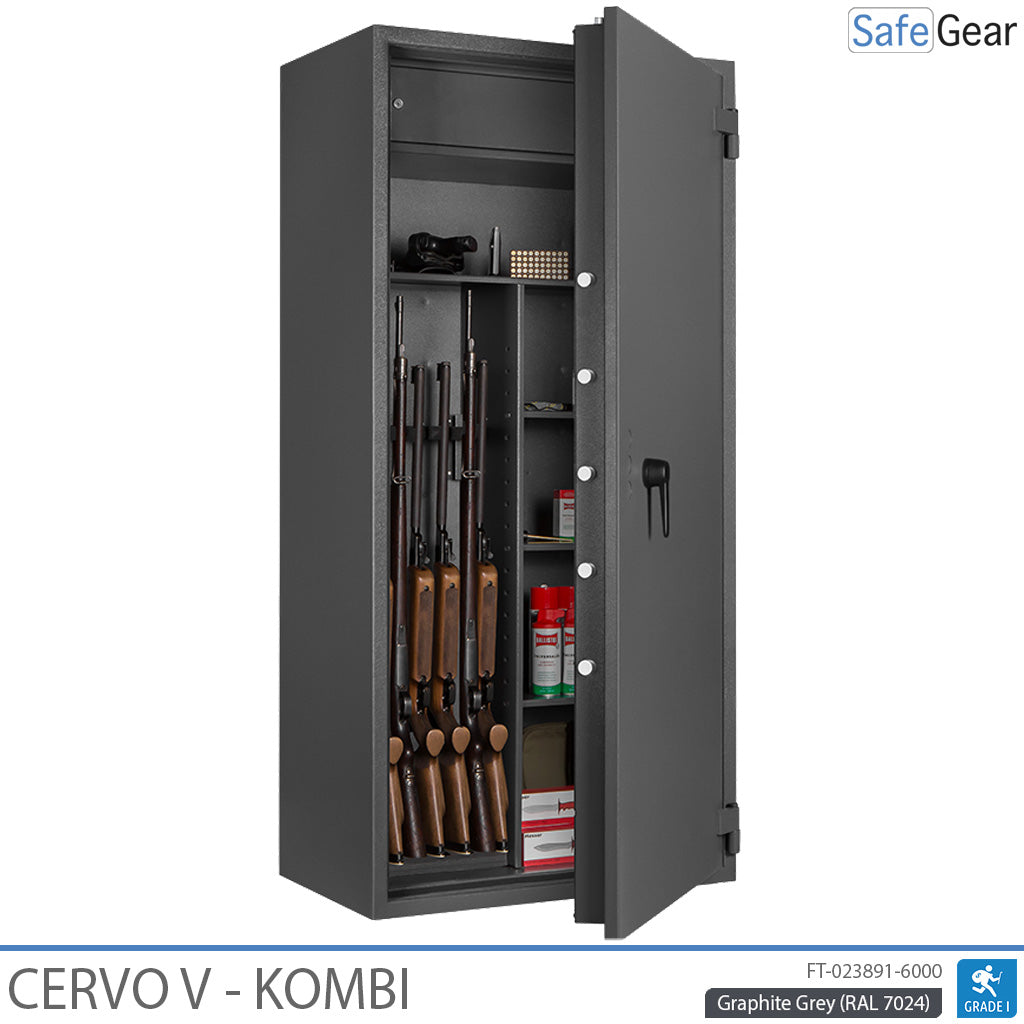 Cervo V Combi - Armoire à fusils - (7 fusils) - Test anti-effraction Classe 1