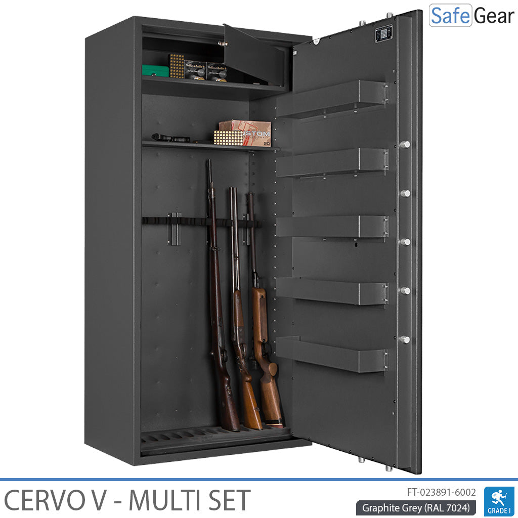 Cervo V Multi Set - Armoire à fusils - (14 fusils) - Test anti-effraction Classe 1