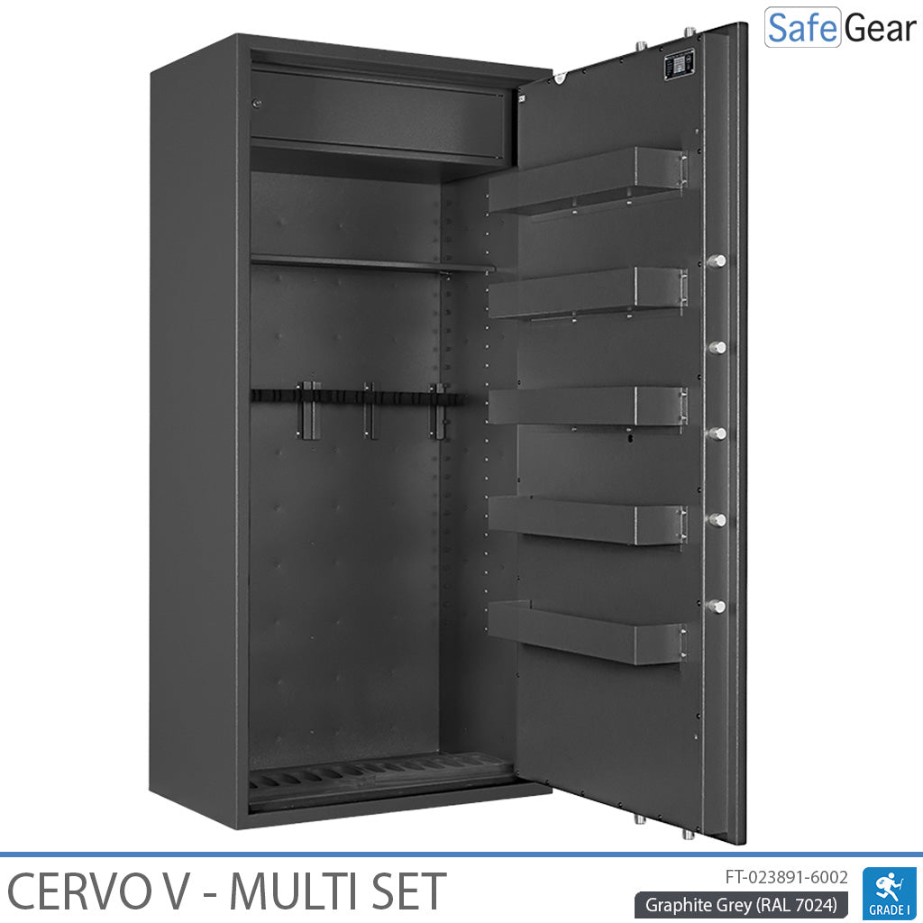 Cervo V Multi Set - Armoire à fusils - (14 fusils) - Test anti-effraction Classe 1