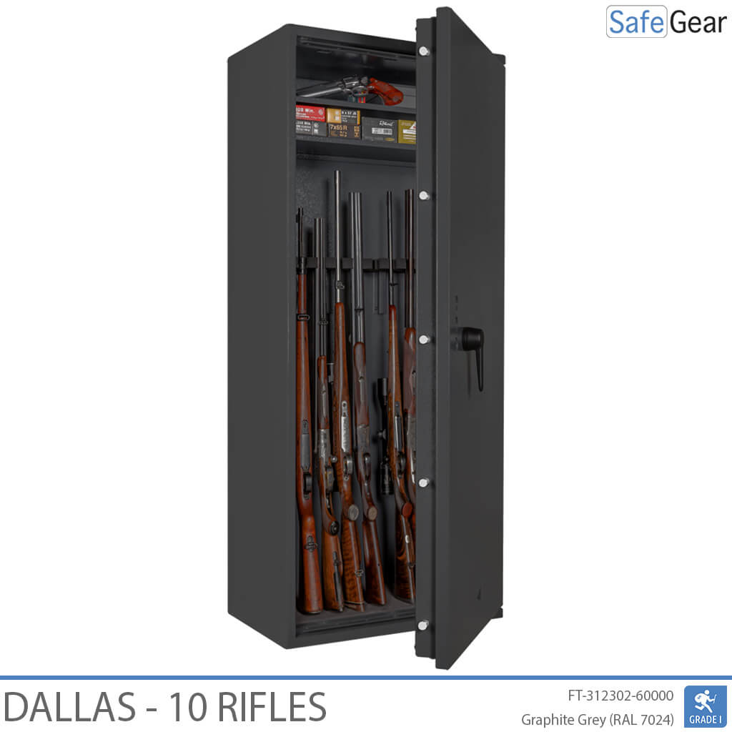 Dallas - Coffre-Fort Pour Armes (10 fusils) - Test anti-effraction Classe 1