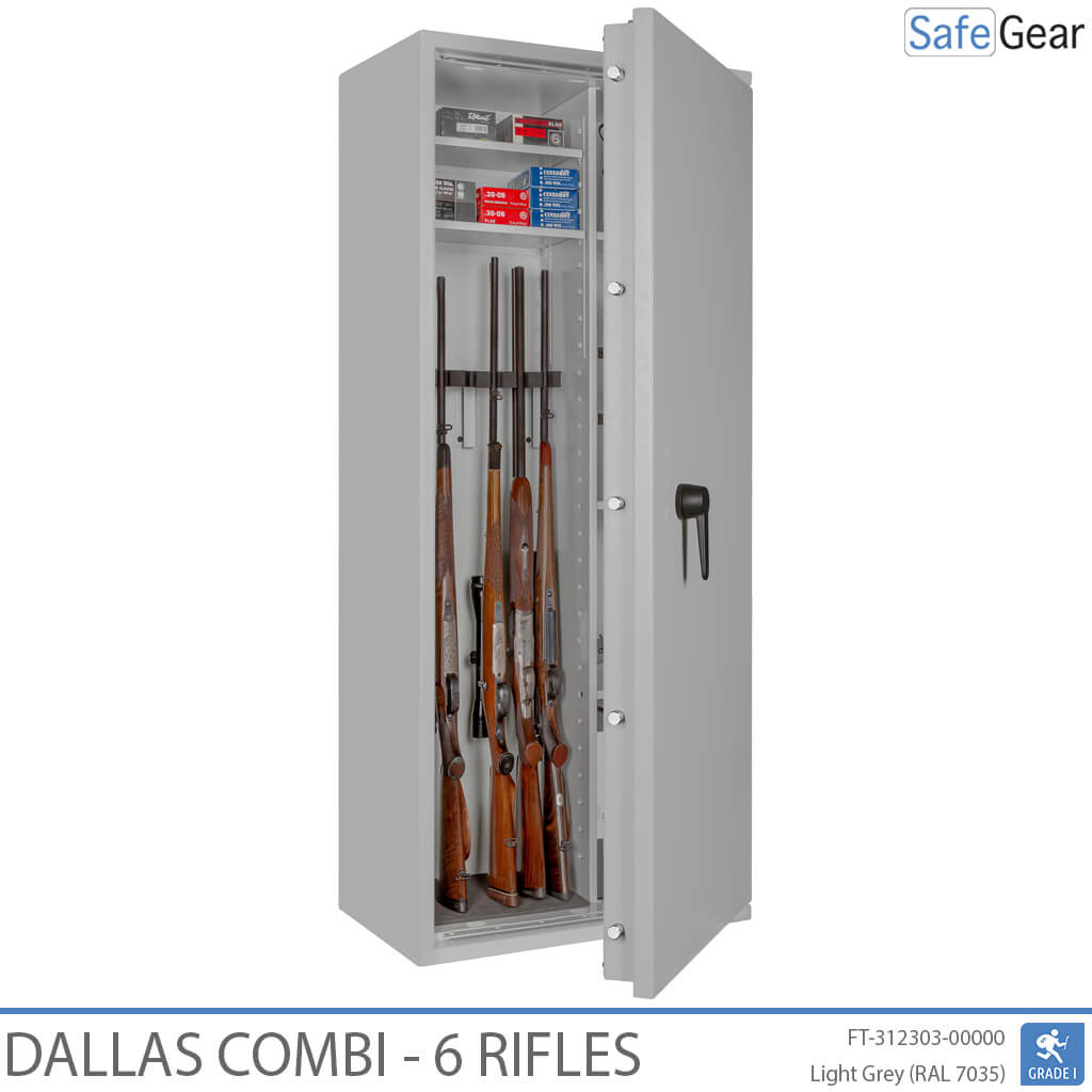 Dallas Combi - Coffre-Fort Pour Armes (6 fusils) - Test anti-effraction Classe 1