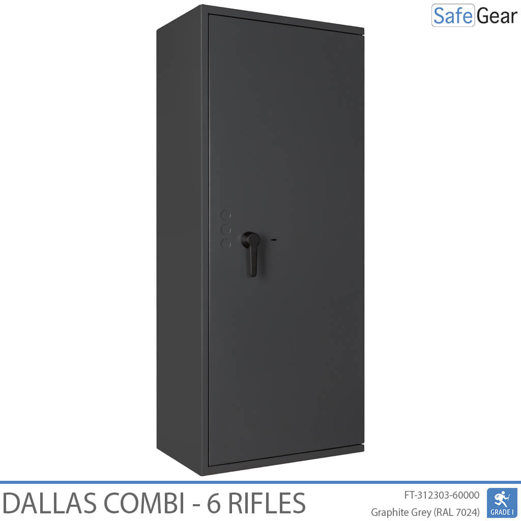 Dallas Combi - Coffre-Fort Pour Armes (6 fusils) - Test anti-effraction Classe 1