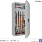 Dallas - Coffre-Fort Pour Armes (14 fusils) - Test antivol Classe 1