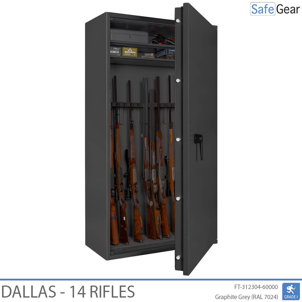 Dallas - Coffre-Fort Pour Armes (14 fusils) - Test antivol Classe 1