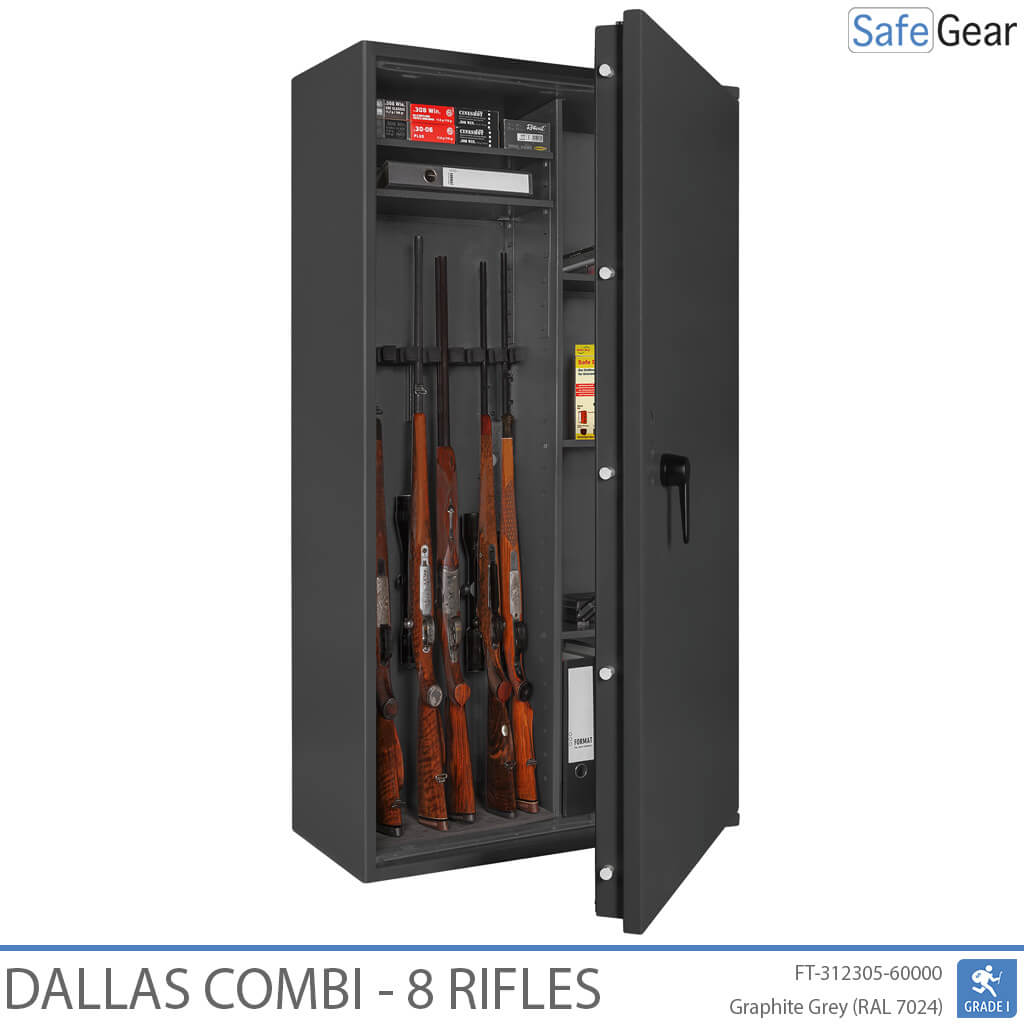 Dallas Combi - Coffre-Fort Pour Armes (8 fusils) - Test antivol Classe 1