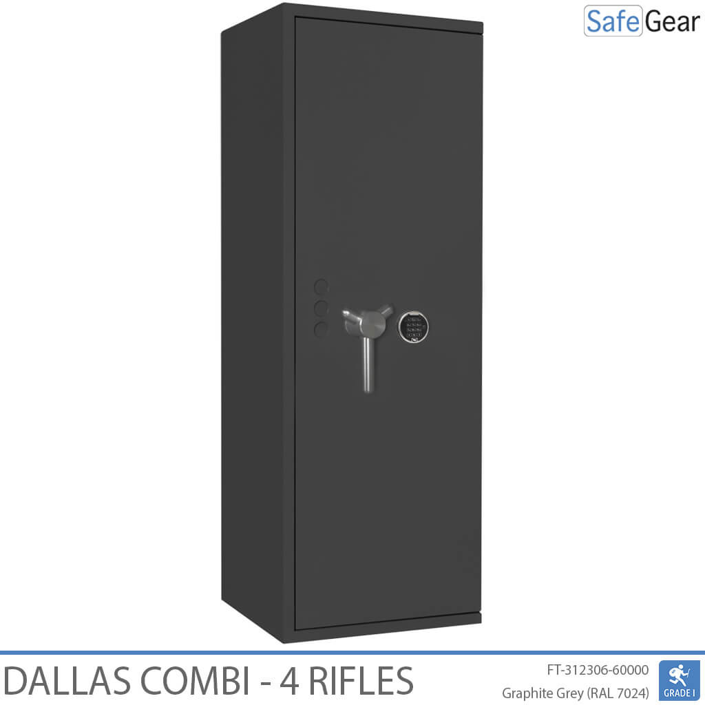 Dallas Combi - Coffre-Fort Pour Armes (4 fusils) - Test anti-effraction Classe 1