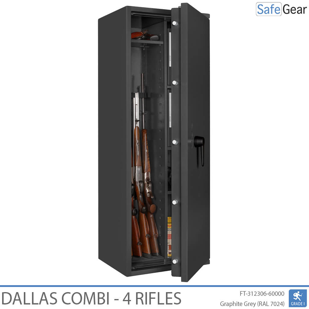 Dallas Combi - Coffre-Fort Pour Armes (4 fusils) - Test anti-effraction Classe 1