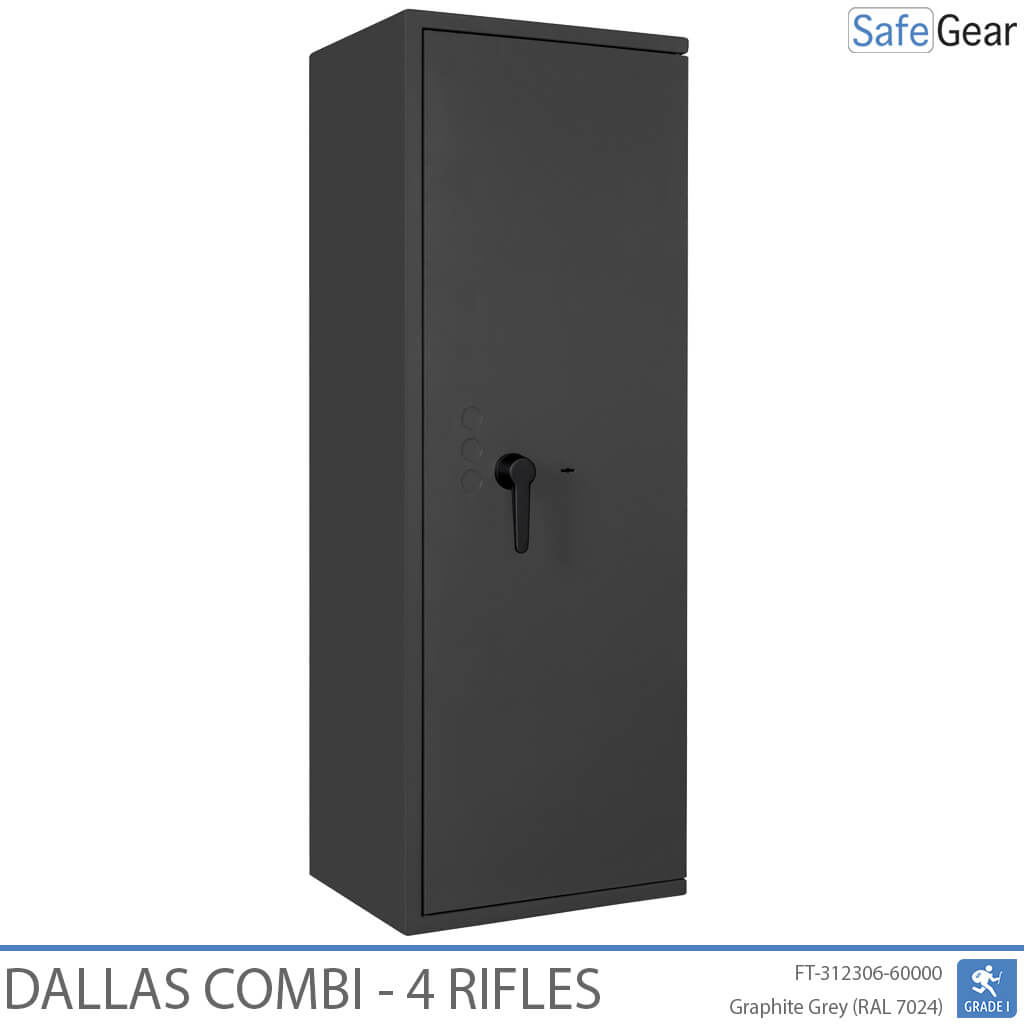 Dallas Combi - Coffre-Fort Pour Armes (4 fusils) - Test anti-effraction Classe 1