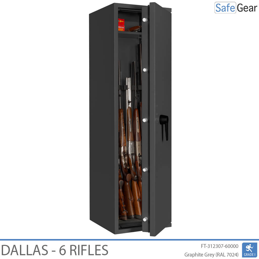 Dallas - Coffre-Fort Pour Armes (6 fusils) - Test anti-effraction Classe 1