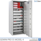 Gemini Pro 55 - Coffre-Fort de pharmacie (292 litres) - 7 tiroirs - 1 étagère - Test anti-effraction Classe 1