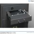 Gemini Pro D-I 175 Deposit Safe (205 L) - Burglary Test D-I - Key Lock