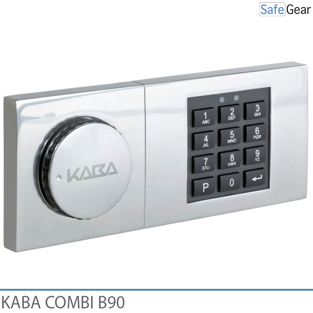 Serrure à combinaison Kaba Combi B90 pour coffre-fort avec clé d'urgence