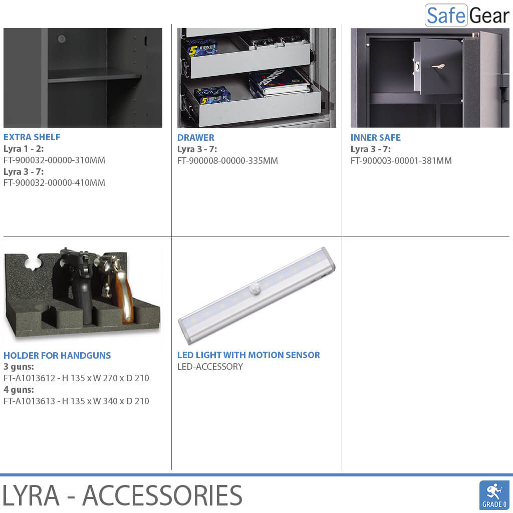 Lyra 11 - Coffre-Fort de sécurité (125 Liters) - Test anti-effraction Classe 0
