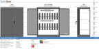 Zeus 14 - Coffre-fort pour ordinateurs portables (16 ordinateurs portables) - serrure à clé
