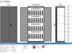 Zeus 22 - coffre-fort pour ordinateurs portables (32 ordinateurs portables) - serrure à clé