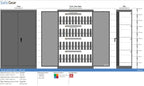 Zeus 24 - coffre-fort pour ordinateurs portables (48 ordinateurs portables) - serrure à clé