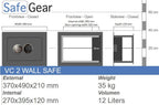 VC 2 Coffre-Fort mural (12 L)