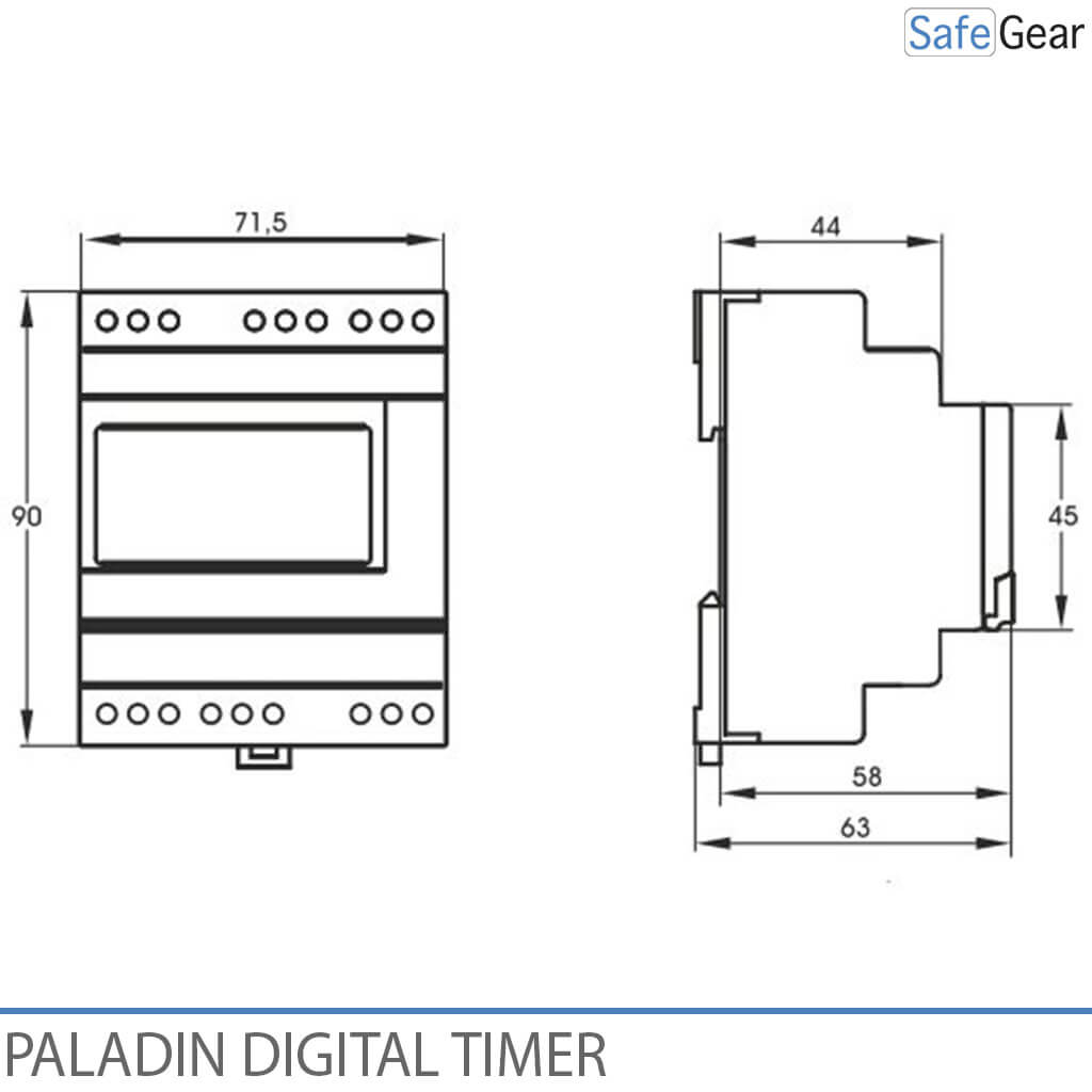 Programmateur d'horloge numérique pour sonneries d'écoles et sites industriels - Bluetooth - Horloge annuelle - 2 canaux