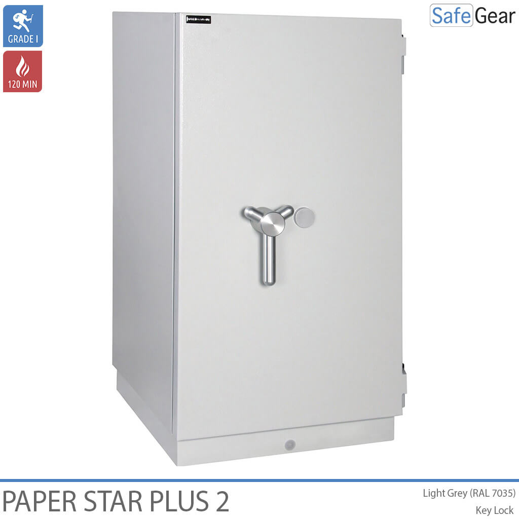 Paper Star Plus 2 Armoire Anti-Incendie (141 L) - Test anti-effraction Classe I / Test au feu 120 min