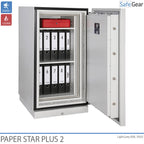 Paper Star Plus 2 Armoire Anti-Incendie (141 L) - Test anti-effraction Classe I / Test au feu 120 min