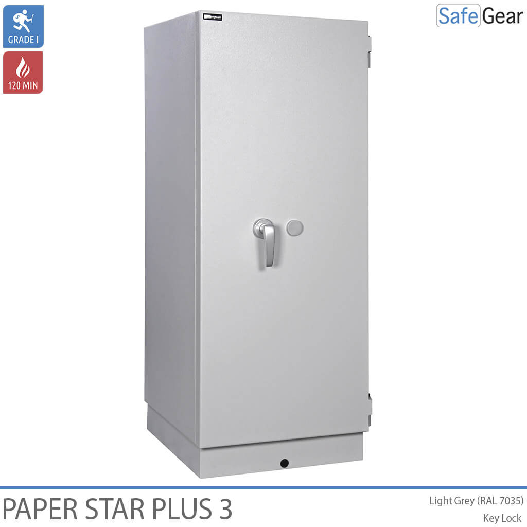 Paper Star Plus 3 Armoire Anti-Incendie (196 L) - Test anti-effraction Classe I / Test au feu 120 min