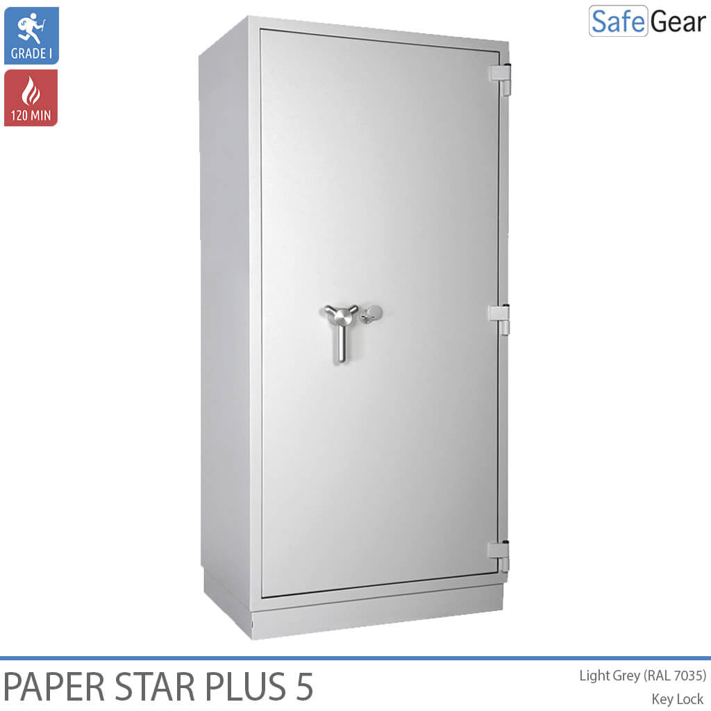 Paper Star Plus 5 Armoire Anti-Incendie (560 L) - Test anti-effraction Classe I / Test au feu 120 min