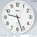 Horloge Scolaire analogique - Intérieure - Ronde - 30 cm