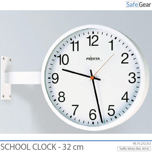 Horloge Scolaire analogique - Intérieure - Ronde - 32 cm