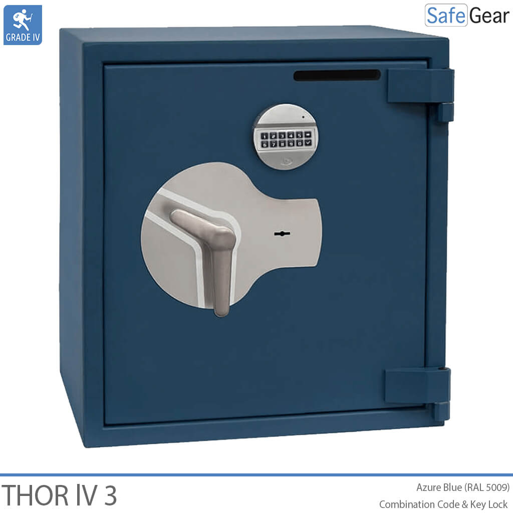 Thor IV rangement (100L) - Test anti-effraction Classe 4 - Serrure À Code et serrure à clé