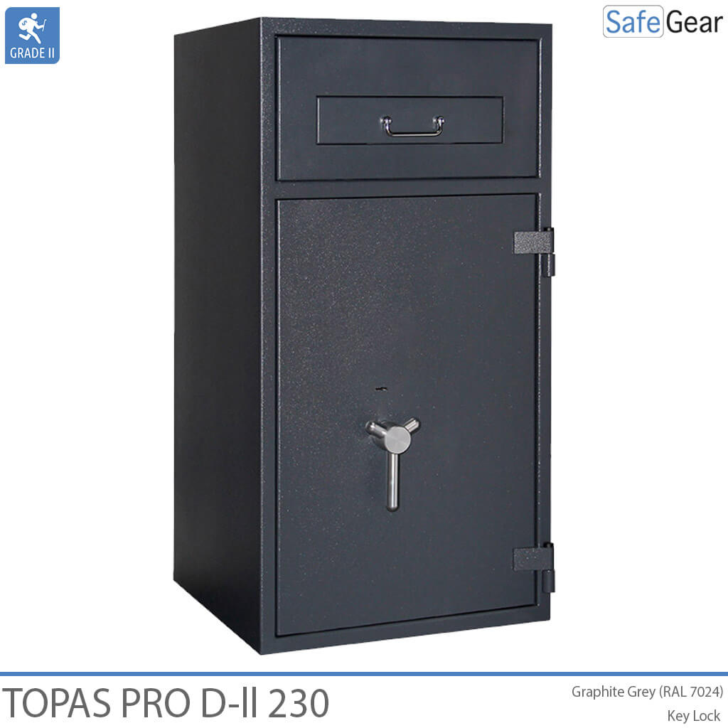 Topas Pro D-II 315 Coffre-Fort De Dépôt (311 L) - Test anti-effraction D-II - Serrure à clé