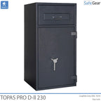 Topas Pro D-II 315 Coffre-Fort De Dépôt (311 L) - Test anti-effraction D-II - Serrure à clé