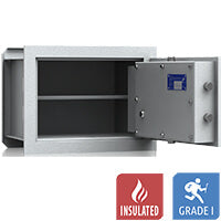 VCO 4 Coffre-fort mural (32 L) - Test anti-effraction Classe 1 - Gris clair - Serrure à clé
