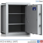 VCO 6 Coffre-fort mural (61 L) - Test anti-effraction Classe 1 - Gris clair - Serrure à clé